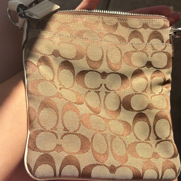Coach Brown and Cream Crossbody Bag - Picture 7 of 10